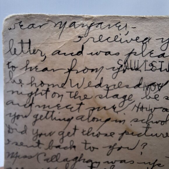 Loretto Academy Sault Ste Marie Michigan Antique Postcard Handwritten Soo Church - Picture 6 of 10